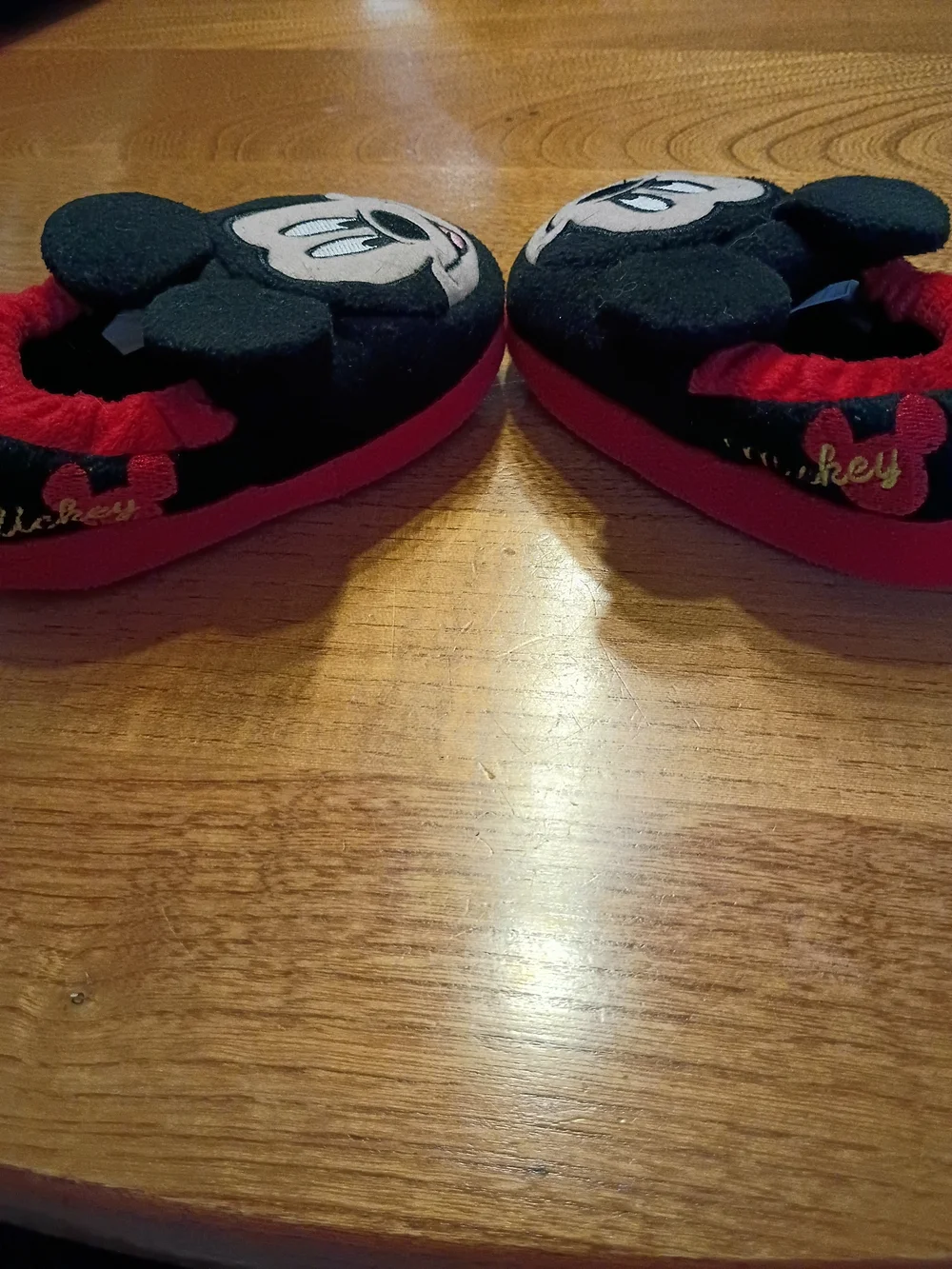 Toddler Disney Kids Mickey Slip-On Slippers and Crocs Set - Black, Red & Navy